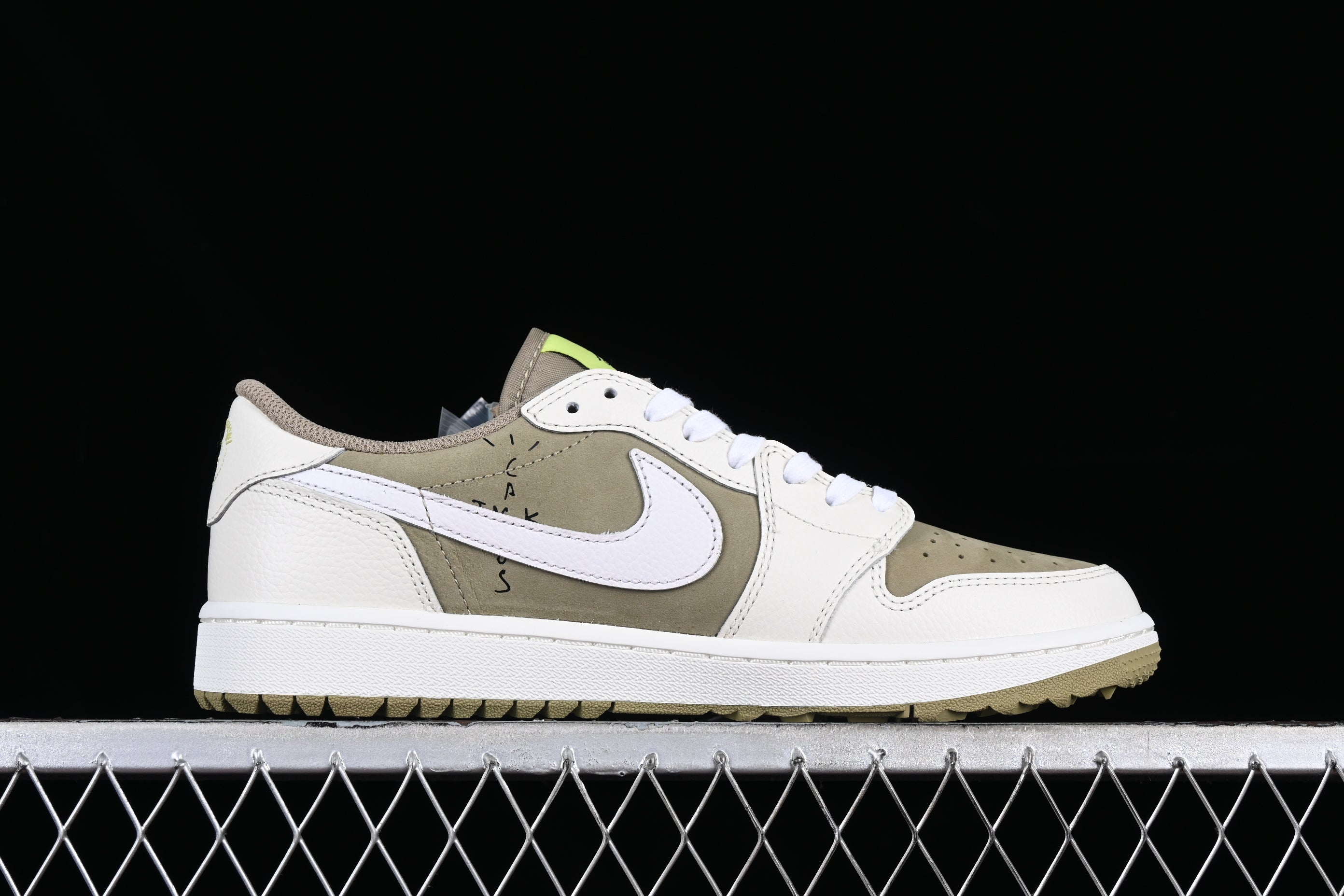 Jordan 1 Golf Travis Scott Neutral Olive