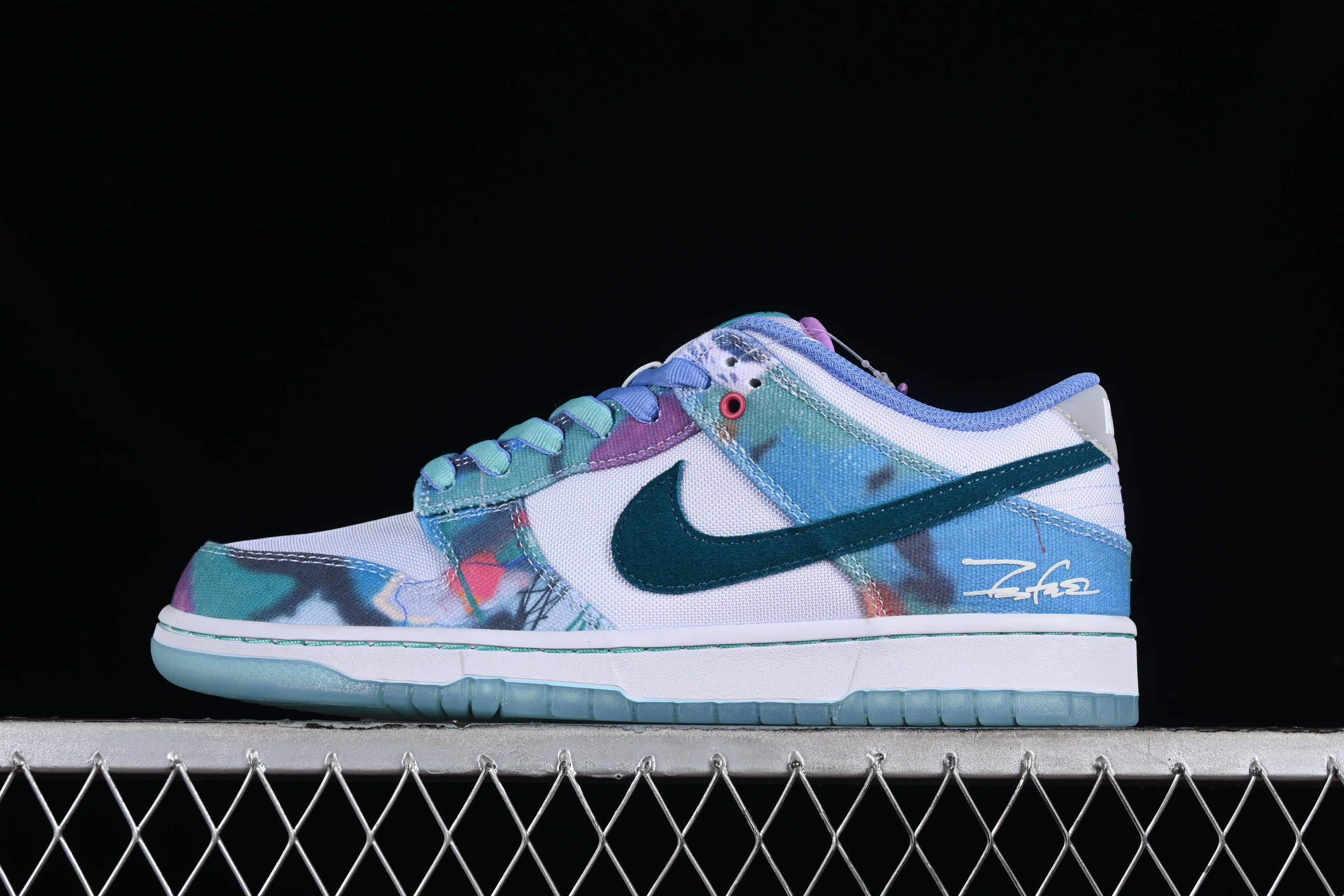 Nike SB Dunk Futura Laboratories Bleached Aqua